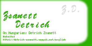 zsanett detrich business card